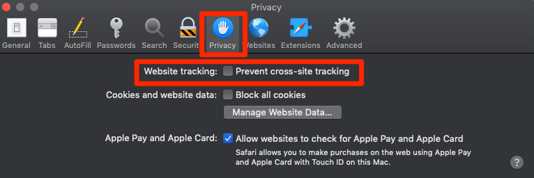 enable cookies on google chrome for mac